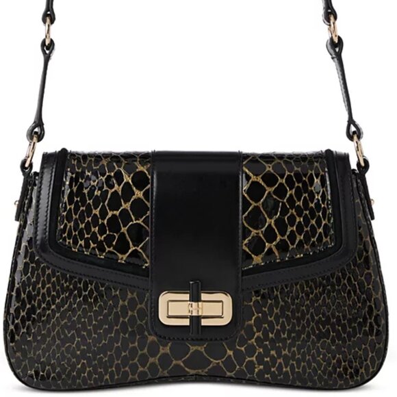 NWT ✅ Brahmin NERIDA Black Cavatica Genuine Leather Bag ✨ NEW COA, DUSTBAG - Picture 7 of 17